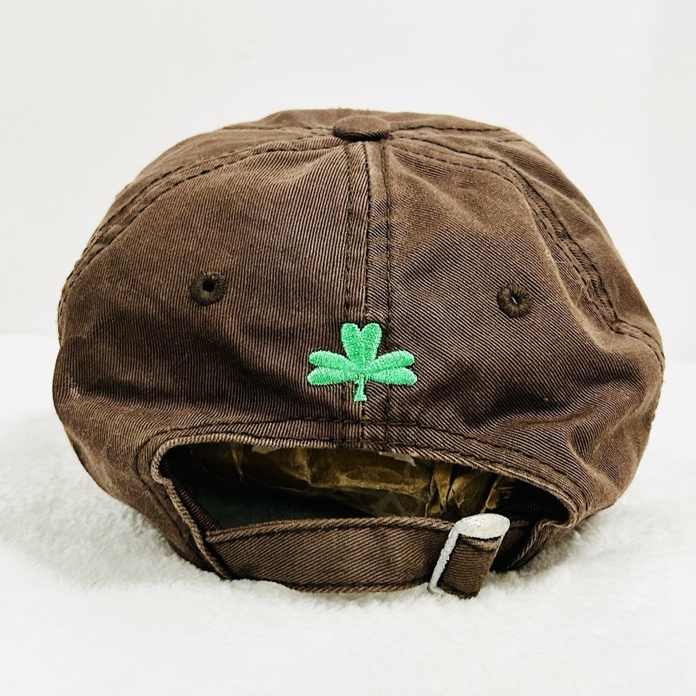 Ireland Erin Go Bragh Dublin Patch Hat Cap Adjustable Strapback Brown Outdoors - Picture 4 of 5